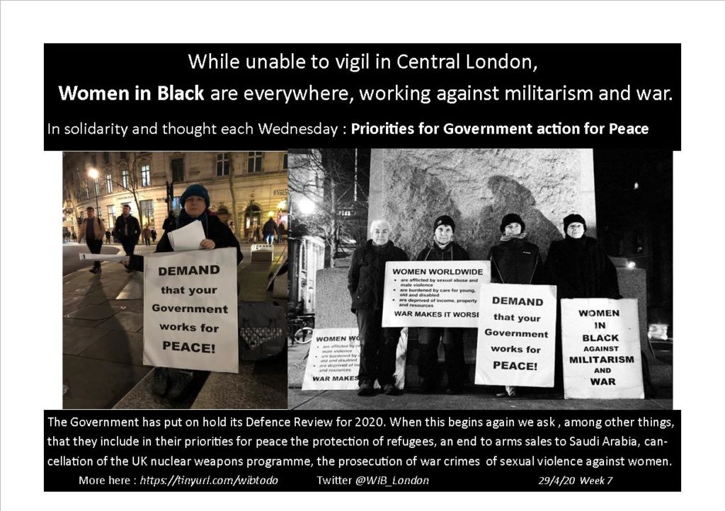 Photographs, side by side of vigils placing"to do" demainds on governments