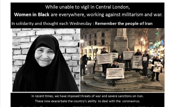 Virtual vigil Iranian woman