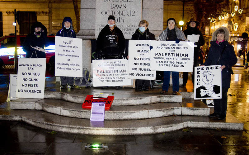 Women in Black vigil 1 December 2022 Palestinian rights