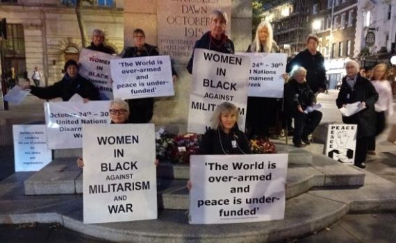 Women in Black vigil calling for disarmament