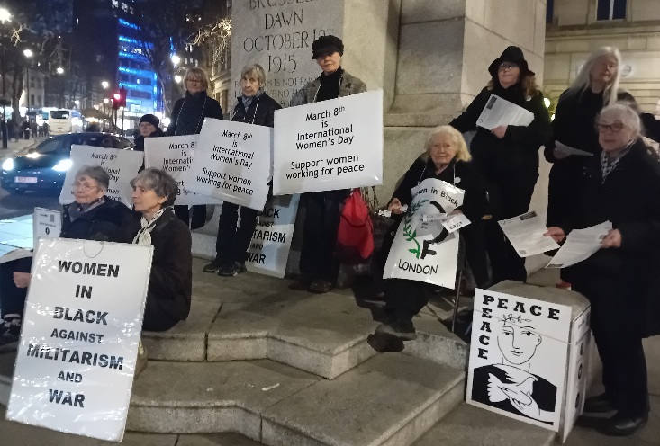 Women in Black vigil for international women's day