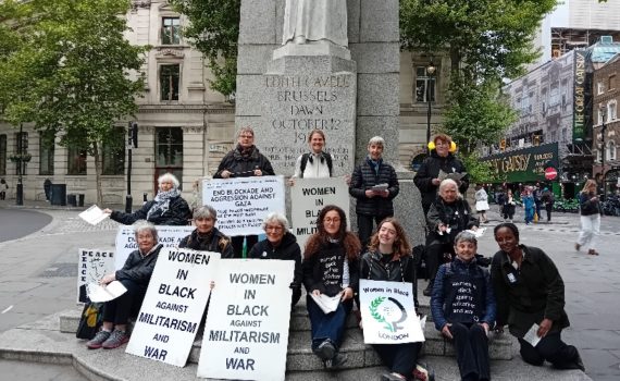 Women in Black vigil for Gaza and West Bank
