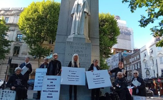 Women in Black call for a stop to Defence/Arms Sales fair in London