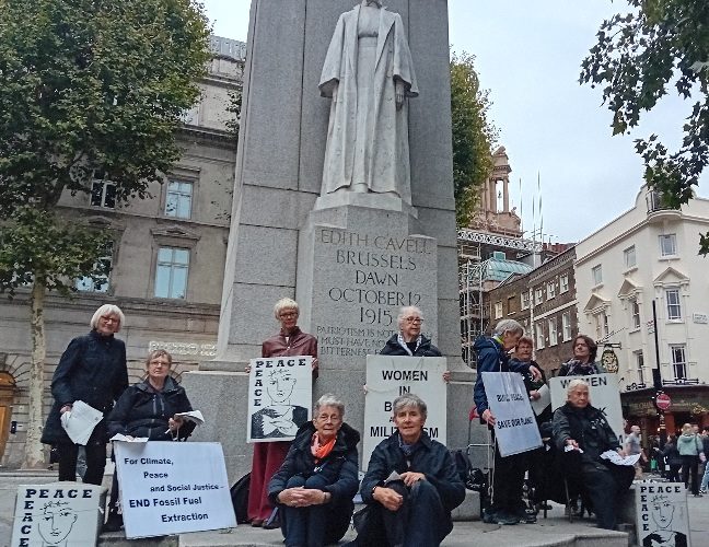 WiB Vigil for Week of Action for Peace and Climate Justice