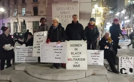 Women in Black Vigil calling for a gift of peace at Christmas