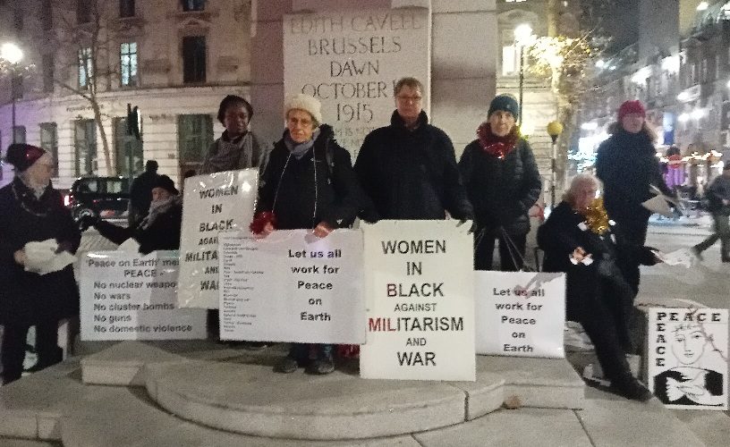 Women in Black Vigil calling for a gift of peace at Christmas